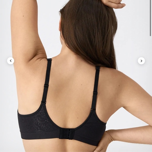 Bali Comfort Revolution Jacquard Wire-Free Bra 3463 Black 36DD - Picture 7 of 7